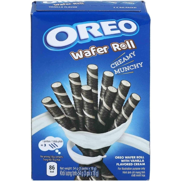 Oreo Wafer Roll Vanilla 54g inkl. Steam-Time